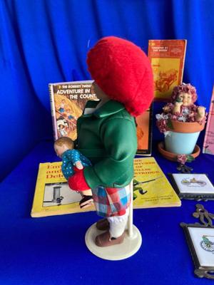 NORMAN ROCKWELL PORCELAIN DOLL, CUTE LITTLE FLOWER POT BABY, VINTAGE BOOKS AND MORE! ðŸ’¥