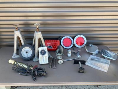 SOME GUY STUFF, VINTAGE SIDE MIRRORS, PIECE OF A HOOD ORNAMENT AND MORE!