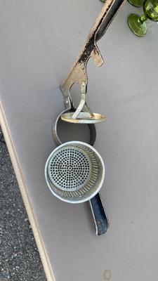 VINTAGE JUICER , GRATER AND GOBLETS