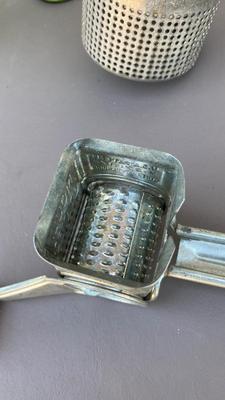 VINTAGE JUICER , GRATER AND GOBLETS