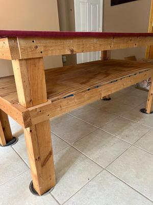 OVERSIZED WORK WOOD TABLE