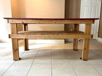 OVERSIZED WORK WOOD TABLE