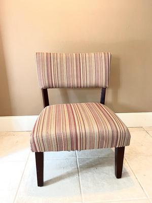 Striped Accent Chair