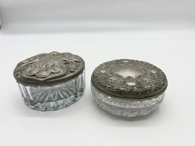Vintage Glass Powder Jars
