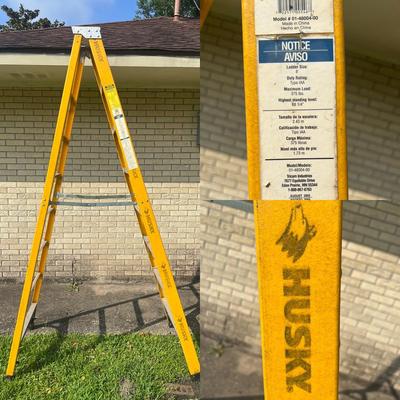 Husky 8â€™ Fiberglass Ladder