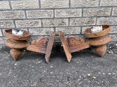 New Orleans Salvaged Vintage Cast Iron Lights