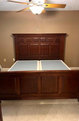 KING Mantle Bed With Foundation