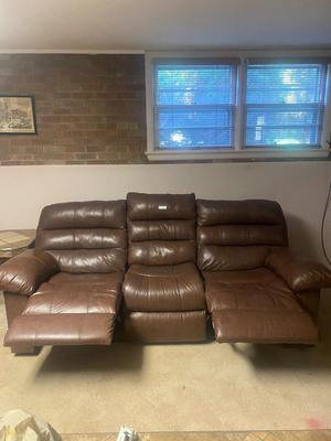 Ethan Allen Double Recliner Sofa