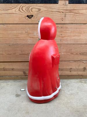 LARGE BLOW MOLD MRS CLAUSE LIGHTED YARD DECOR