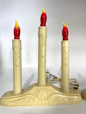 Vintage Plastic Candelabra