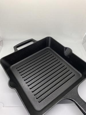 Cast Iron Double Spout Grill Pan Skillet