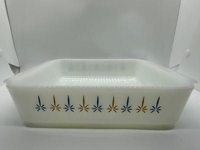 Vintage 8â€ Fire King Casserole Dish