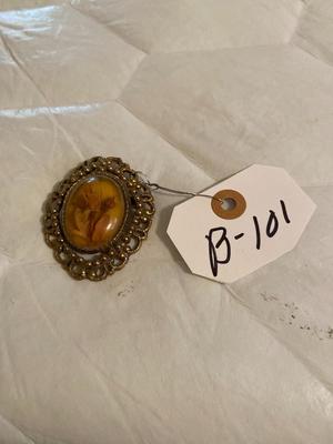 Pendant with Pierced Gold Accents