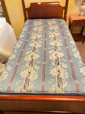 Vintage Cherry Solid Wood Twin Bed Beautiful Accorn Accent