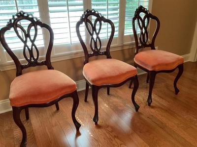 Three Antique Mahogany Side Chairs (3)