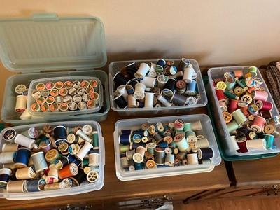 Large lot of Thread Spools