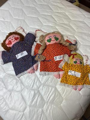 Three Rag Dolls