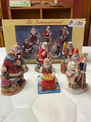 6 Pc The International Santa Collection