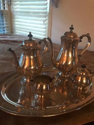 6 Pc Silverplate Tea Set