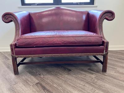 VINTAGE HICKORY CHAIR  Camelback Maroon Couch