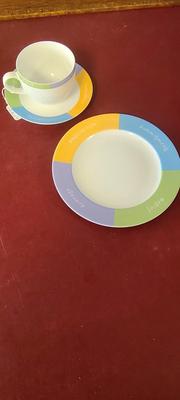 3 Mary Kay Dishes - Cup & Saucer and Small Plate