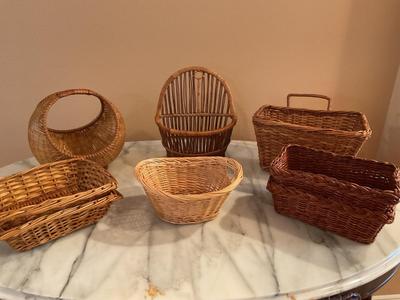 Lot of Wicker Baskets