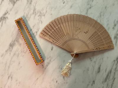 Vintage Wooden Hand Fan