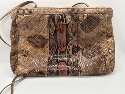 Vintage Pursesâ€”1 Snake Skin & 1 Black Beaded Purse
