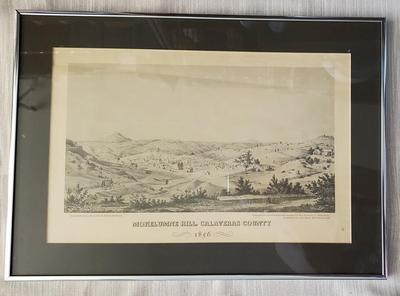 Lithograph, Mokelumne Hill Calaveras County