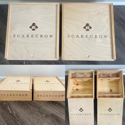 SCARECROW WINE Pair of EMPTY Boxes