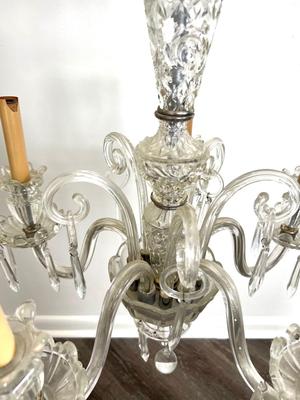 5 Arm Clear Crystal Chandelier *Read Details