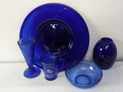 Cobalt Glass Assortment