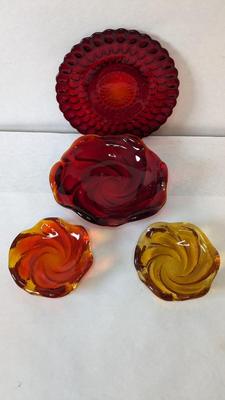 Red Fenton Glass 
