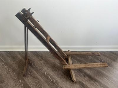 Vintage/Antique Grinding Stone Mount/Pedals