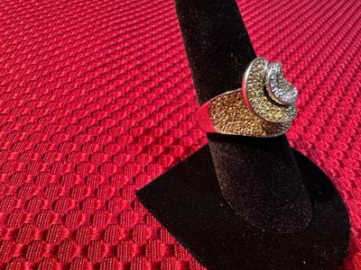 BELLA LUCE 14k WHITE GOLD RING WITH DIAMONDS