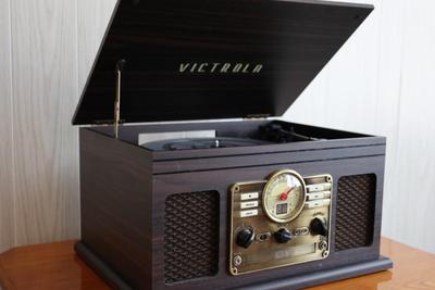 Victrola 6-in-1 Record Player with Bluetooth, CD Player, Cassette, FM radio, etc.