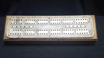 Silver Cribbage Board