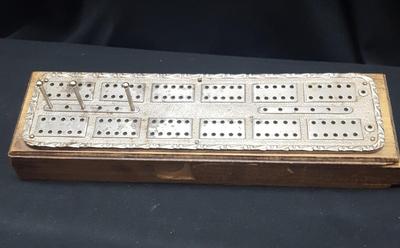 Silver Cribbage Board