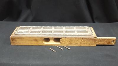 Silver Cribbage Board