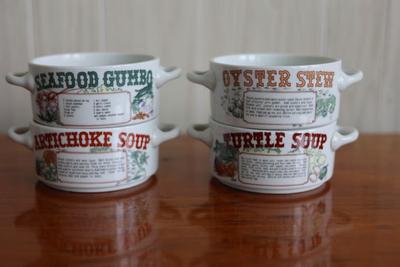 LJUNGBERG Collection Four Soup Bowls with Recipes (4)