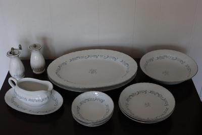 CAMELOT China - Serving Platters, Gravy Boat & Underplate, Salt & Pepper Mill, Large & Small Bowls