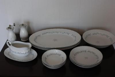 CAMELOT China - Serving Platters, Gravy Boat & Underplate, Salt & Pepper Mill, Large & Small Bowls