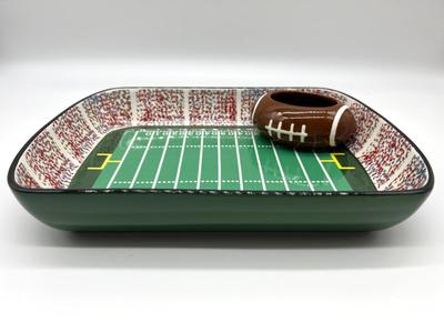 Burton Ceramic Football Stadium Chip and Dip