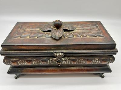 Metal Floral Decorative Box
