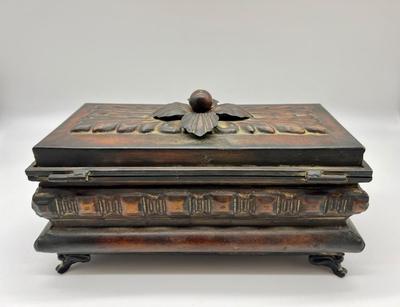 Metal Floral Decorative Box