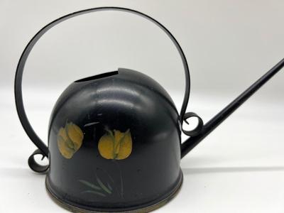Antique Tole Hand Painted Watering Can