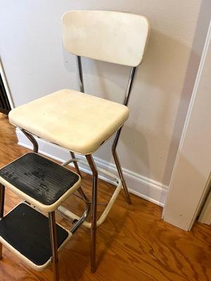 Vintage Cosco Step Stool Chair