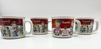 1993 Campbells Soup Mugs Set Of 4