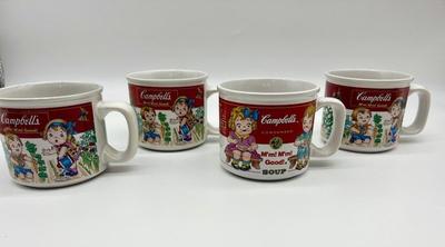 1993 Campbells Soup Mugs Set Of 4