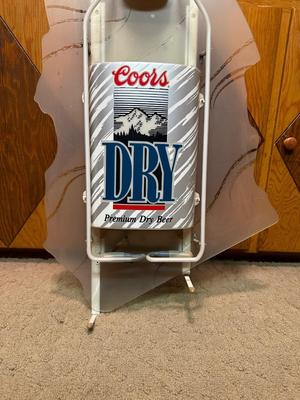 LIGHTED COORS DRY BEER SIGN